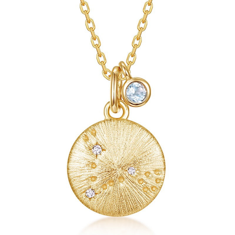 Zodiac Birthstone Necklace