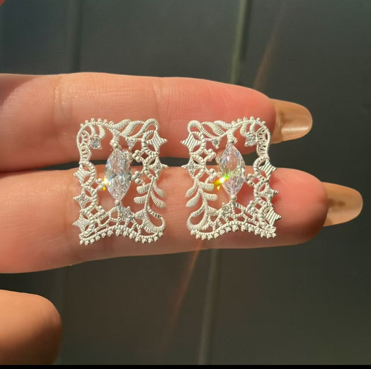 Art Deco Marquise Earrings